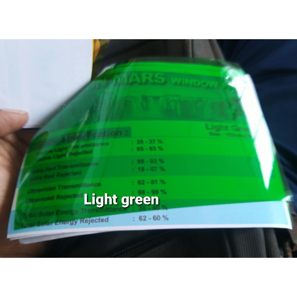 light green kaca film sun mars fashion terbaru