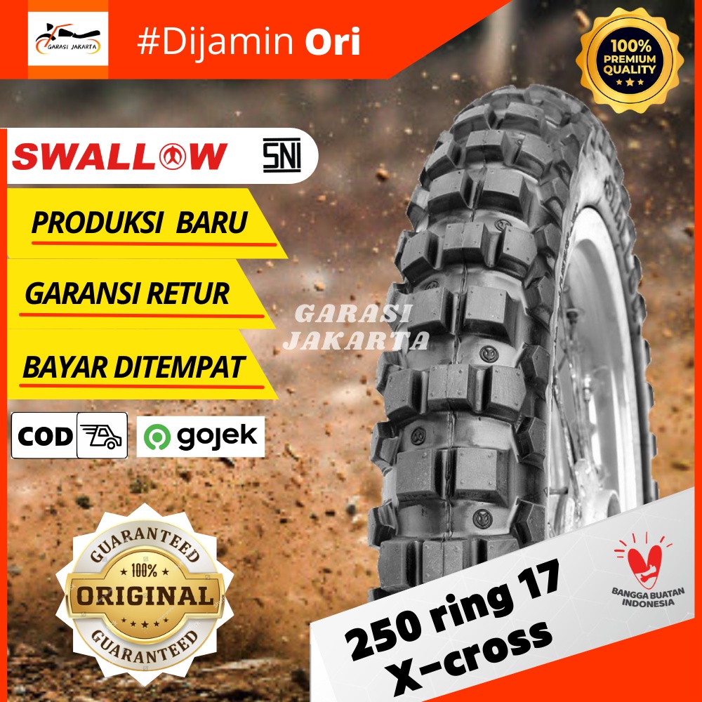 Ban cross trail ring 17 250 ban luar motor ring 17 250 ban swallow tahu ring 17 250 klx crf