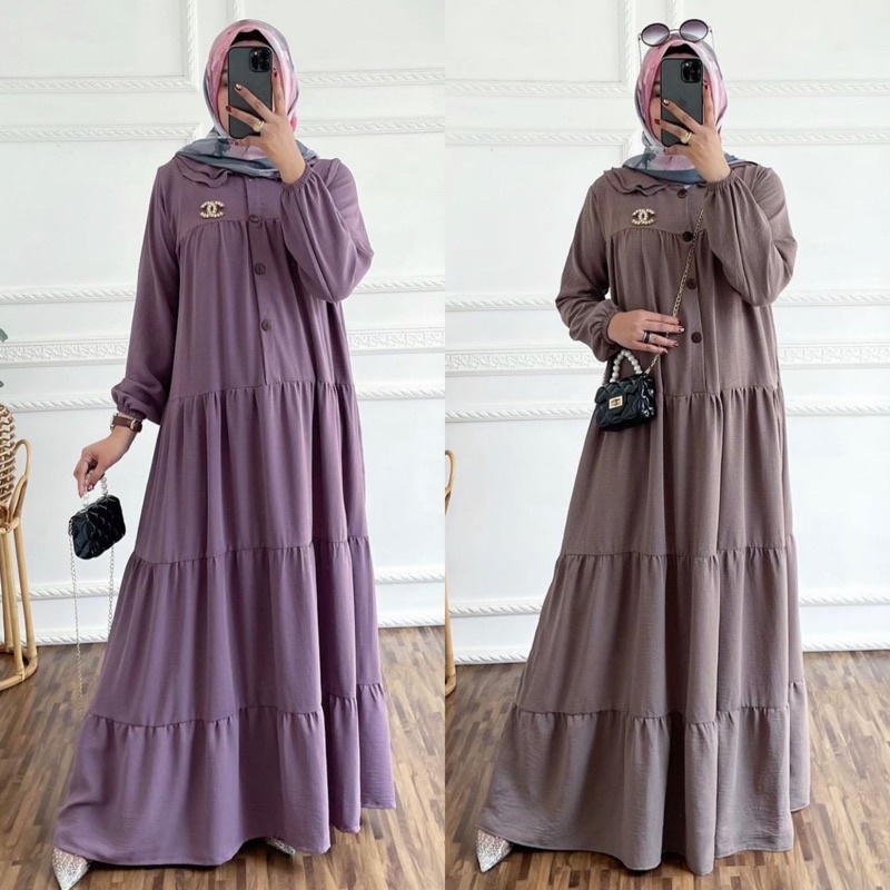 SOLVIA DRESS MAXY CRINGKEL AIRFLOW