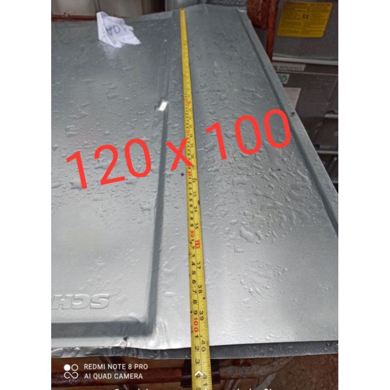 seng plat talang air lapis anti karat/seng atap gerobak warung