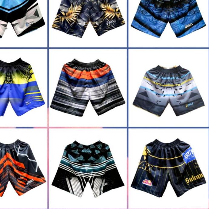 Berkualitas Celana Olahraga Volly Full Printing 2021 kolor Voli Futsal Voly Badminton Muda Jaya Spor