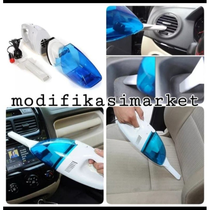 High Power Vacuum Cleaner Portable Miniclean vacum Mobil Penyedot Debu - BIRU-CLEANER