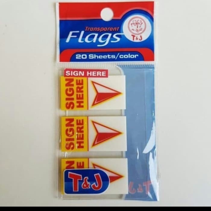 Transparent Flags Sign Here/ Stick notes T&J / 20 Sheets / Sign Here Tom Jerry