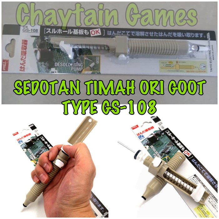 SEDOTAN TIMAH ORI GOOT Type GS108 / GS-108