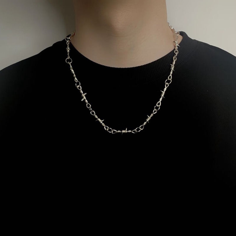 Thorn necklace accessories hip hop dark pendant retro chain