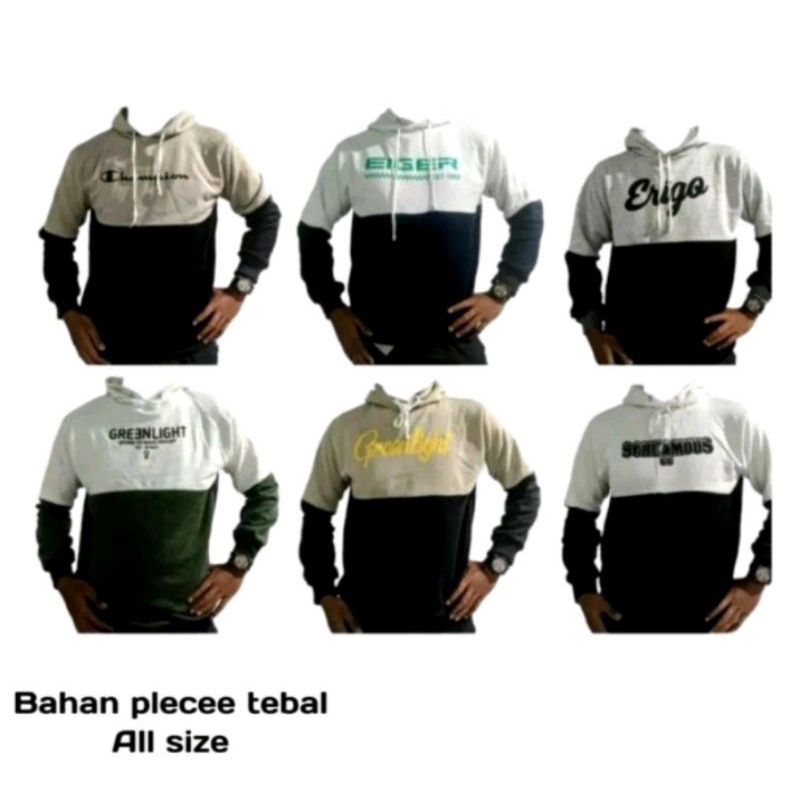 sweater hoodie warna kombinasi trendy sport