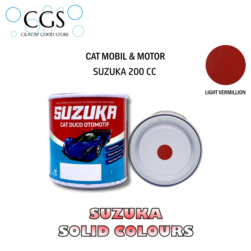 Cat Suzuka LIGHT VERMILLION S318 200cc - cat motor merah - cat mobil merah - cat suzuka merah - suzu