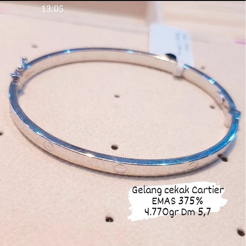 gelang Cartier emas asli 8k