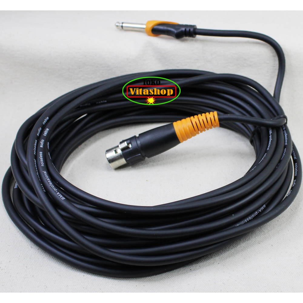 KABEL MIC BMA 10 METER / CABLE MIKROFON KABEL MIK PANJANG KWALITAS PROFESIONAL