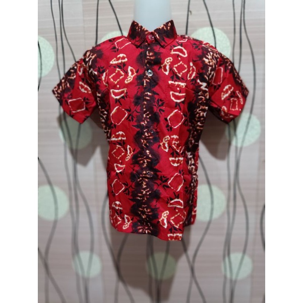 BAJU BATIK SEKOLAH/BAJU BATIK SEKOLAH TANGAN PENDEK/BATIK PRINTING PENDEK