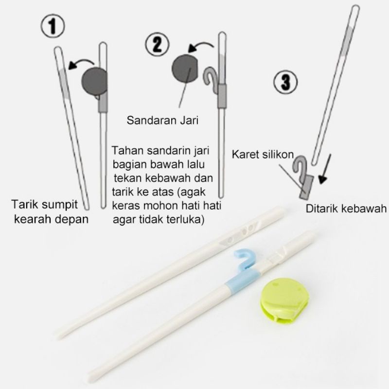 Sumpit Latihan Belajar Anak Training Chopstick