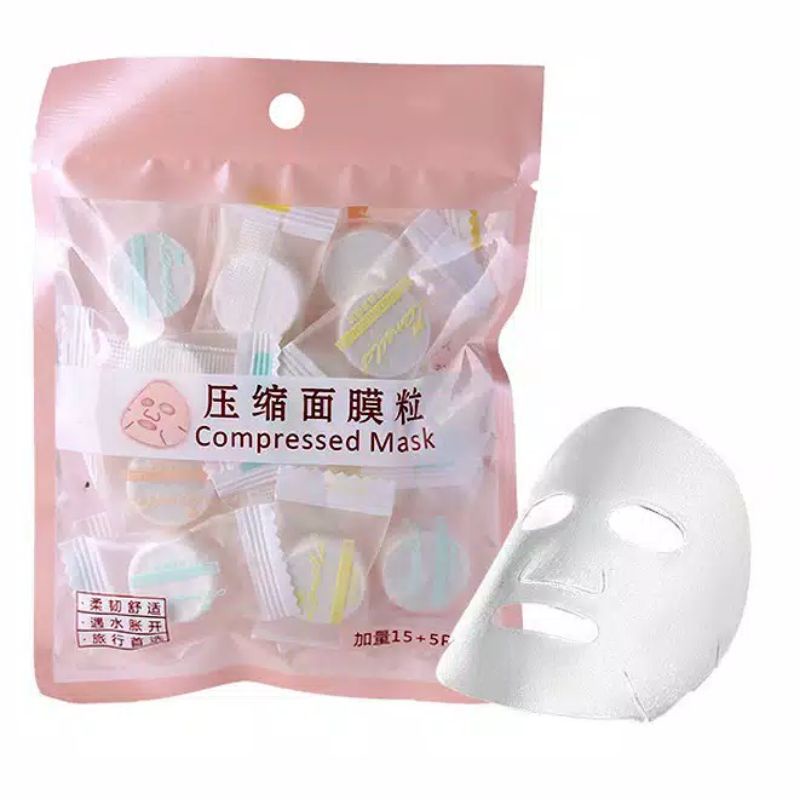 Compressed Mask / Masker Permen / Masker Kompres