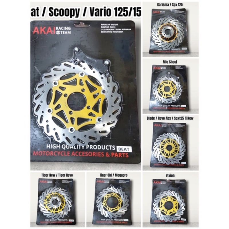 Piringan jumbo ukuran besar dari standar.vixion.vario125.vario150.scoopy.beat.karisma.tiger revo.tiger old.blade.revo abs