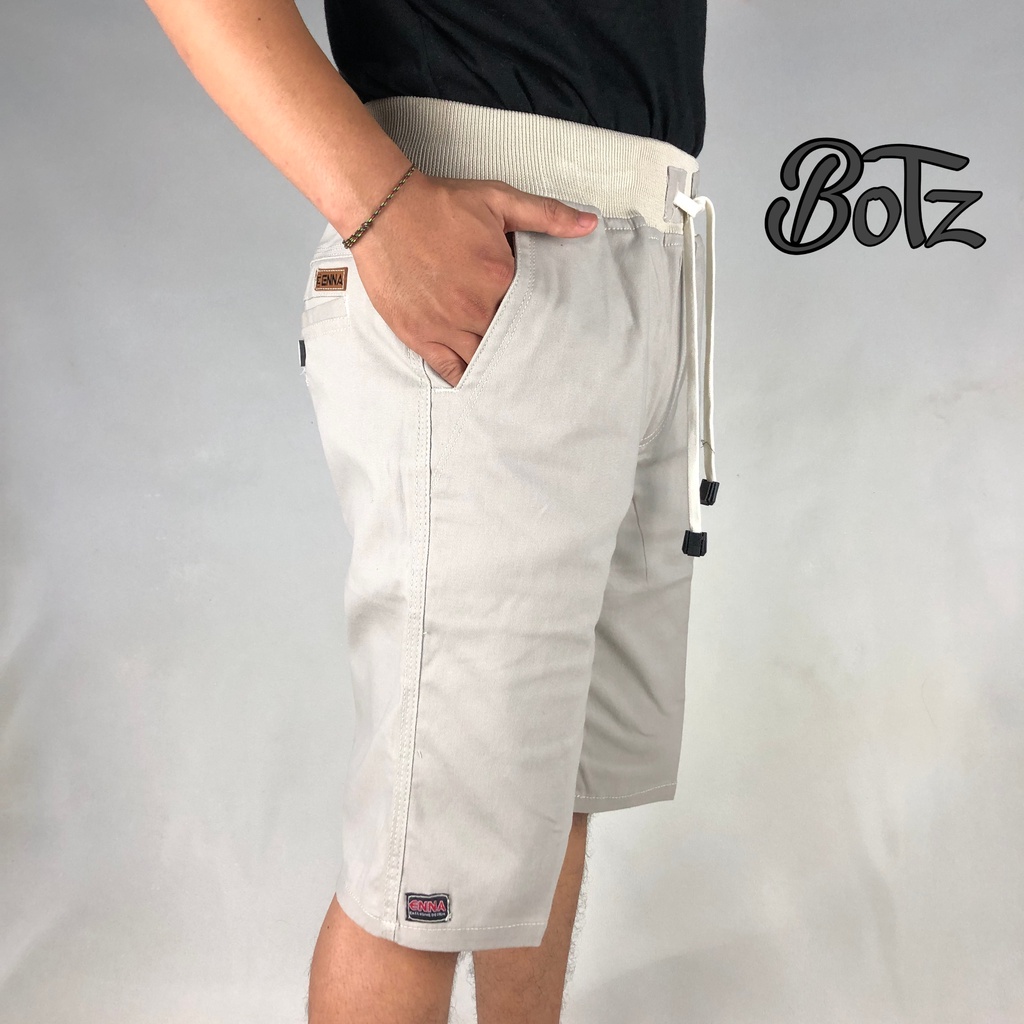 Short Chino Pants ENNA - Stretch - all catalog - Celana Chino pendek karet rib rip