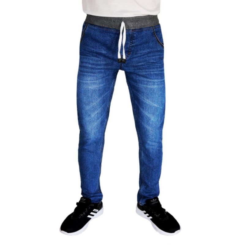 celana jeans panjang pria Jogger