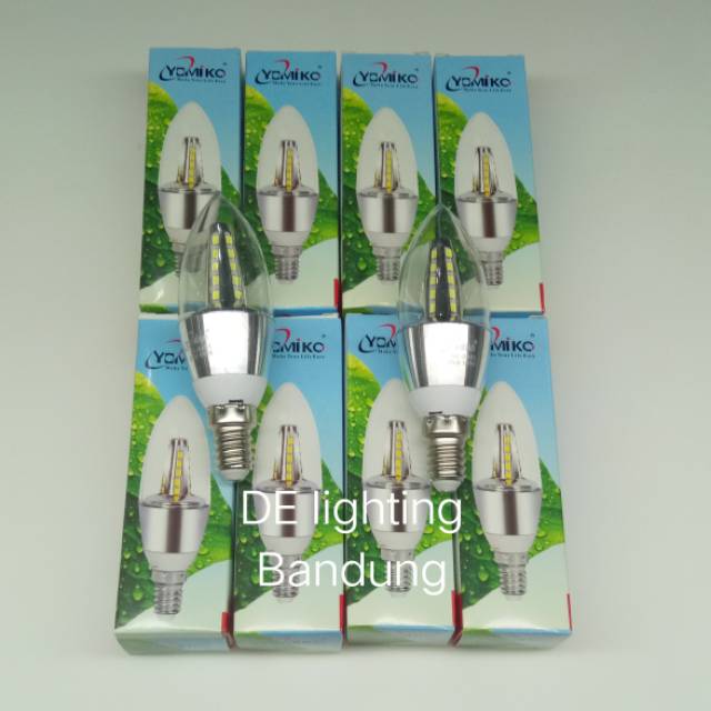 Bohlam lampu led E14 / Candle light led E14 5 watt - White