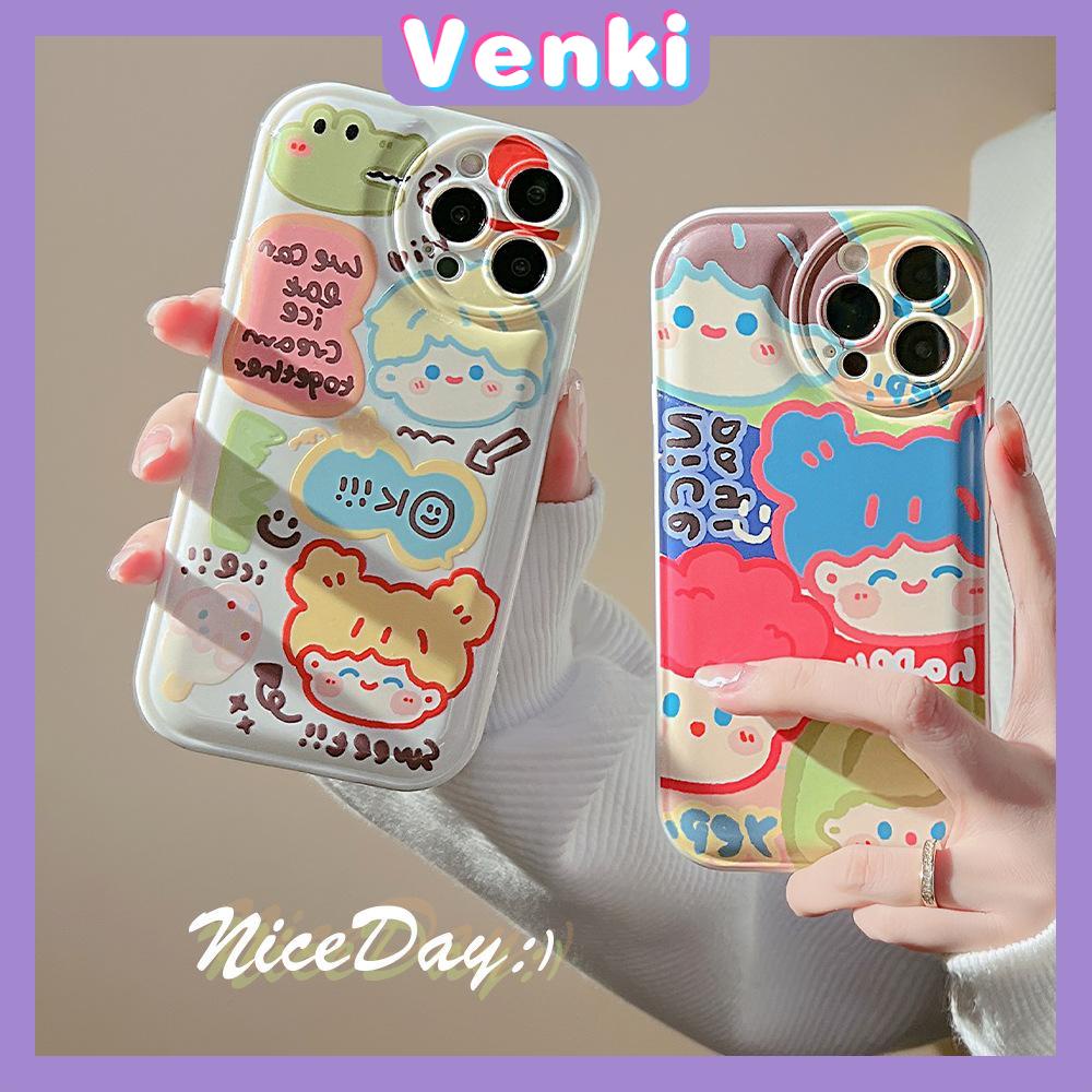 iPhone Case Silicone Soft Case Airbag Shockproof Protection Camera Couple Case Graffiti Boy Girl Cartoon Cute Compatible For iPhone 11 Pro Max 13 Pro Max 12 Pro Max 7Plus xr XS Max