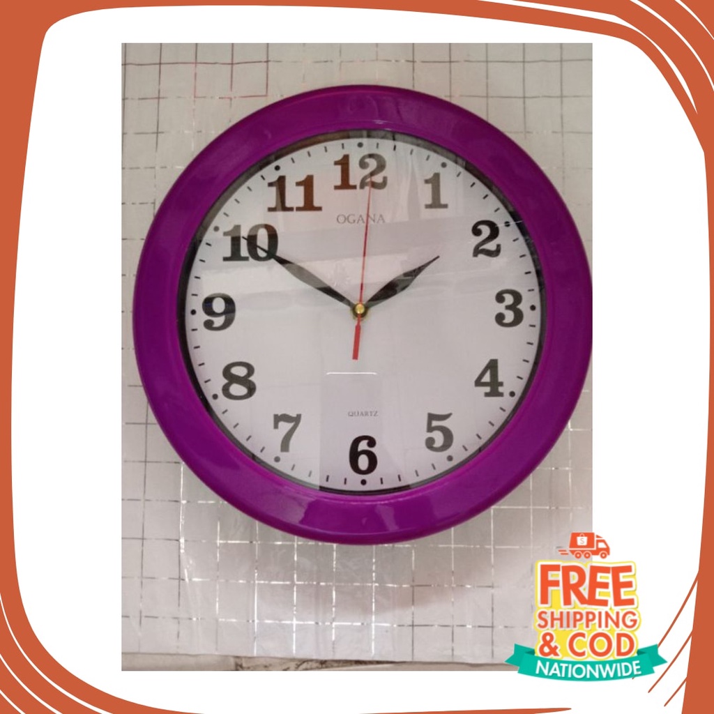 JAm Cewe Pink Bue Sky Gold Silver rubber Anti karat Air / Jam dinding ogana Ungu Merah Putih Hitam K