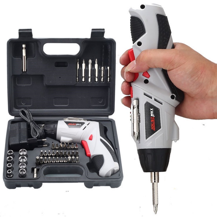 Electric Screwdriver Set 4.8Volt - Tenaga Kuat / Mesin Bor Obeng Listrik - Mesin Obeng Baterai Set