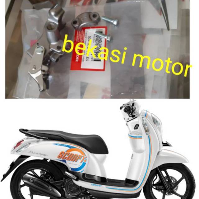5317A-K16-A00 breket bracket handle rem dudukan spion KIRI honda scoopy F1 esp injeksi original pnp 