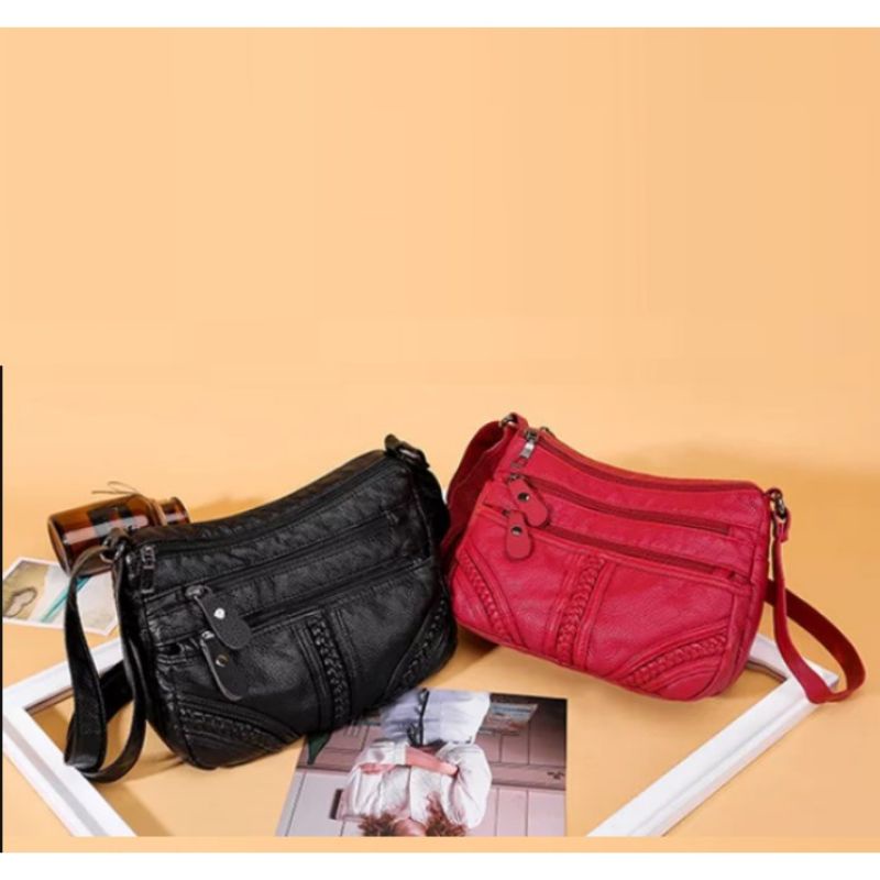 Tas Selempang Wanita Novera Tas Slempang Import Murah Semi Korea Bag Sling Bag  Wanita Kuliah Kulit