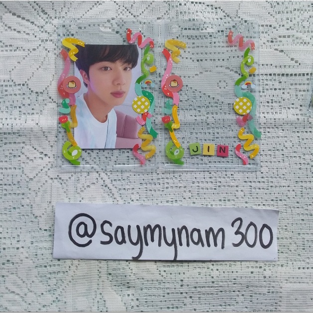 

Ready Stock Toploader Deco Photocard Kpop FREE custom nama/huruf | id card/tempat simpan PC/binder