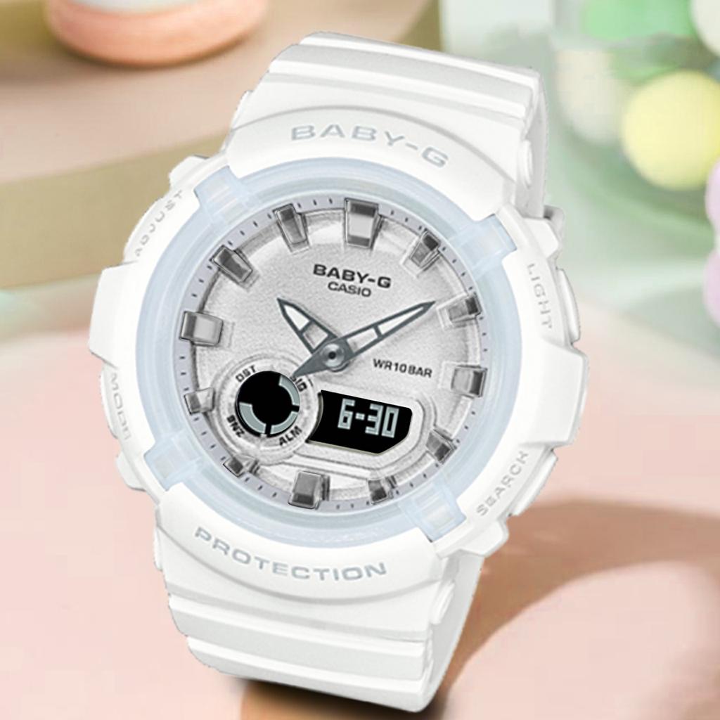 PRODUK TERLARIS !!! Baby-G Shock BGA-280 Soft Pink Putih Tosca Lilac Putih Jam tangan digital wanita &amp; anak digital anti air