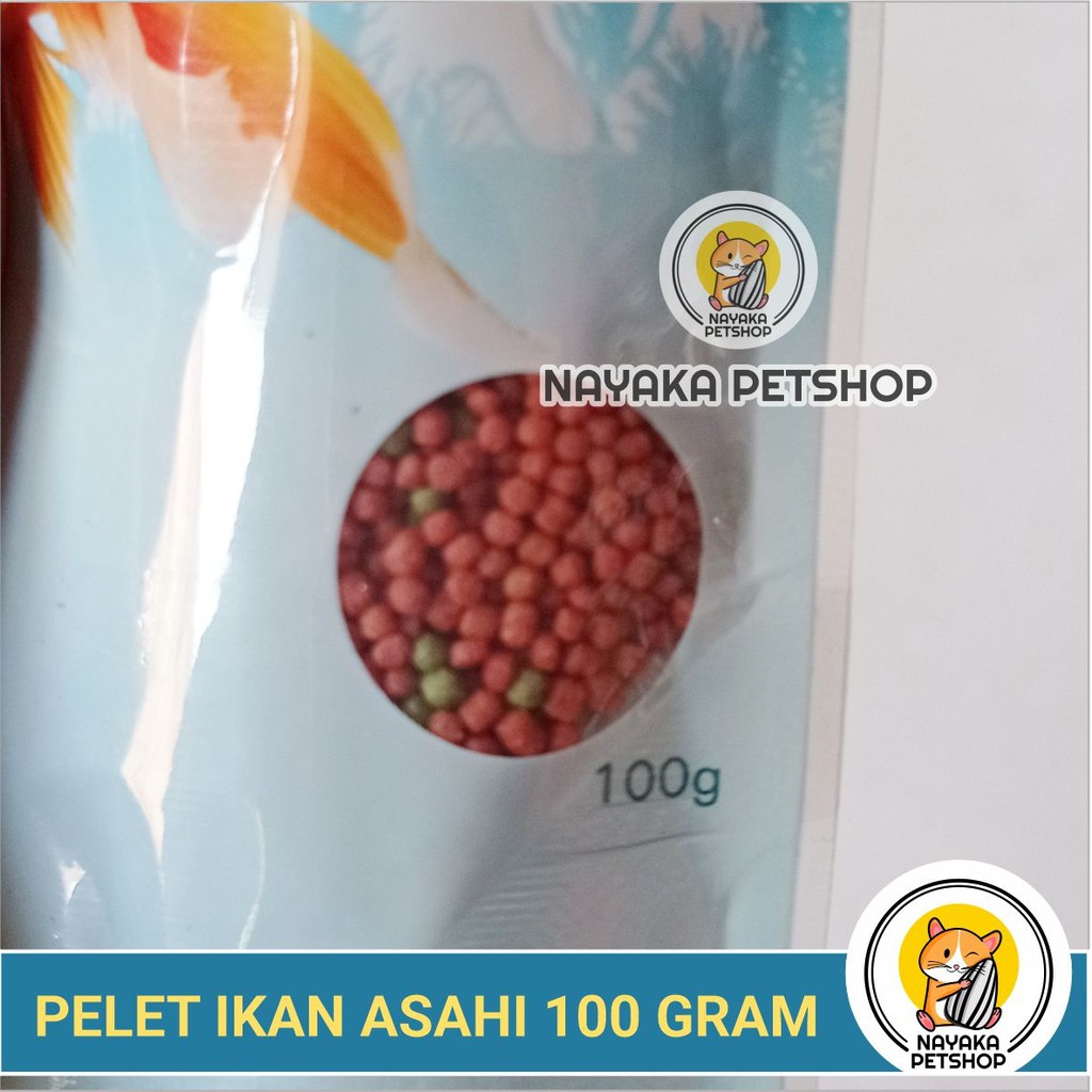 Asahi 100 gr Pakan Ikan Hias Pelet Makanan Koki Fish Food