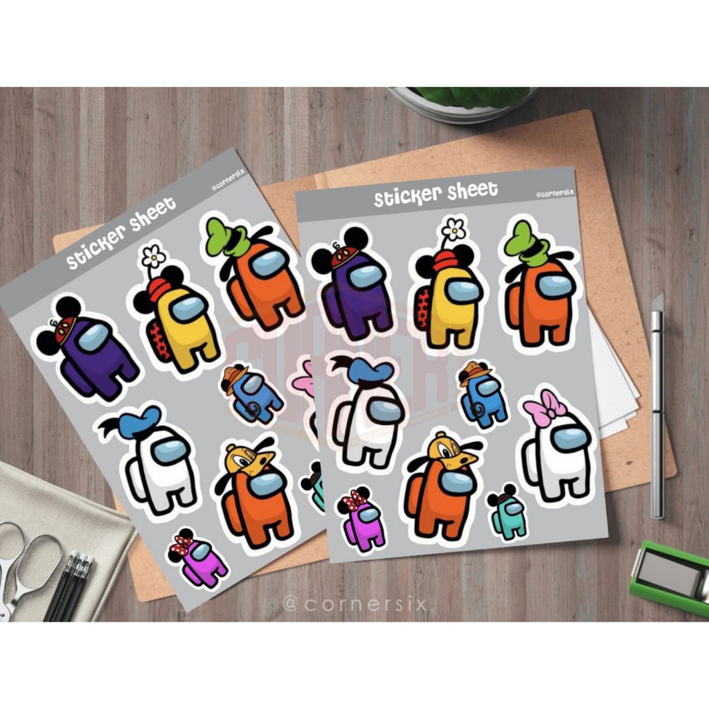 

sticker sheet among us