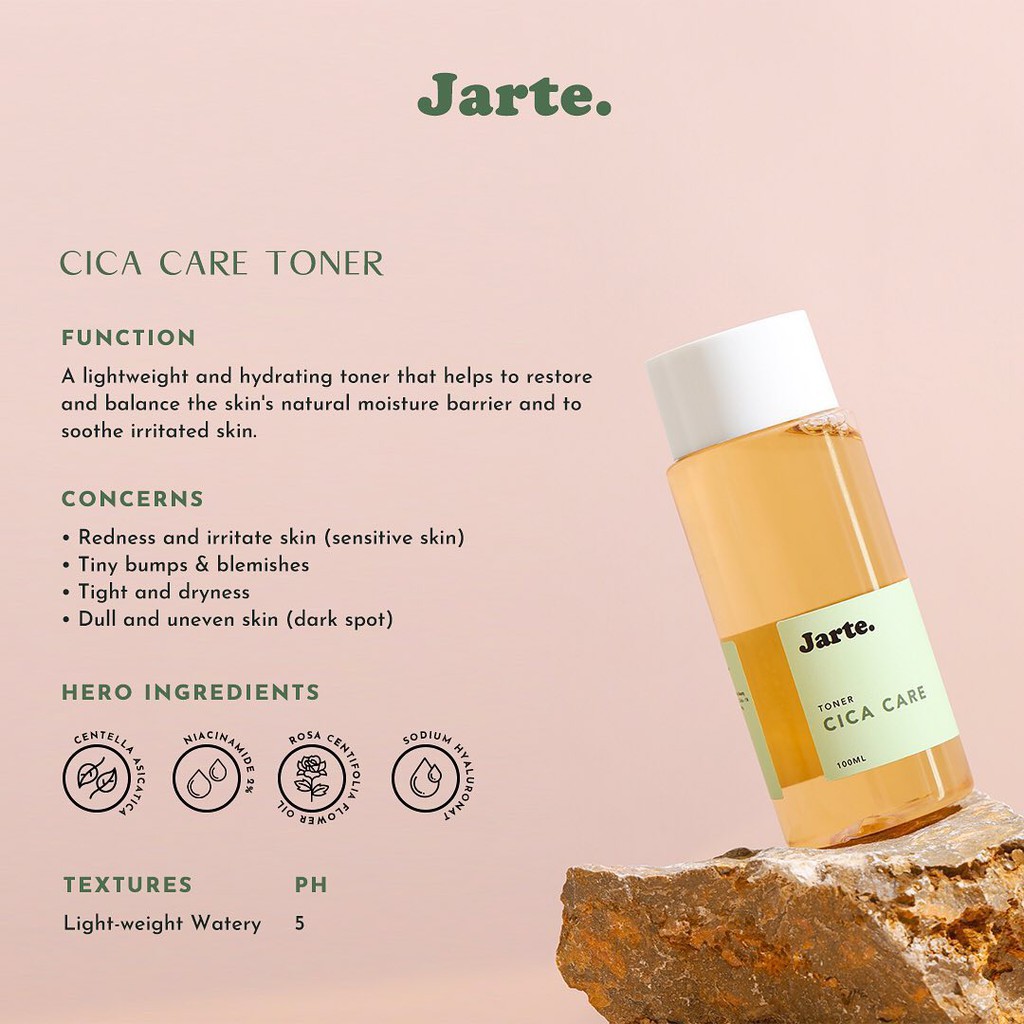 Jarte CICA Care Series | Jarte CICA Care Gentle Wash | Toner | Ampoule | Cream