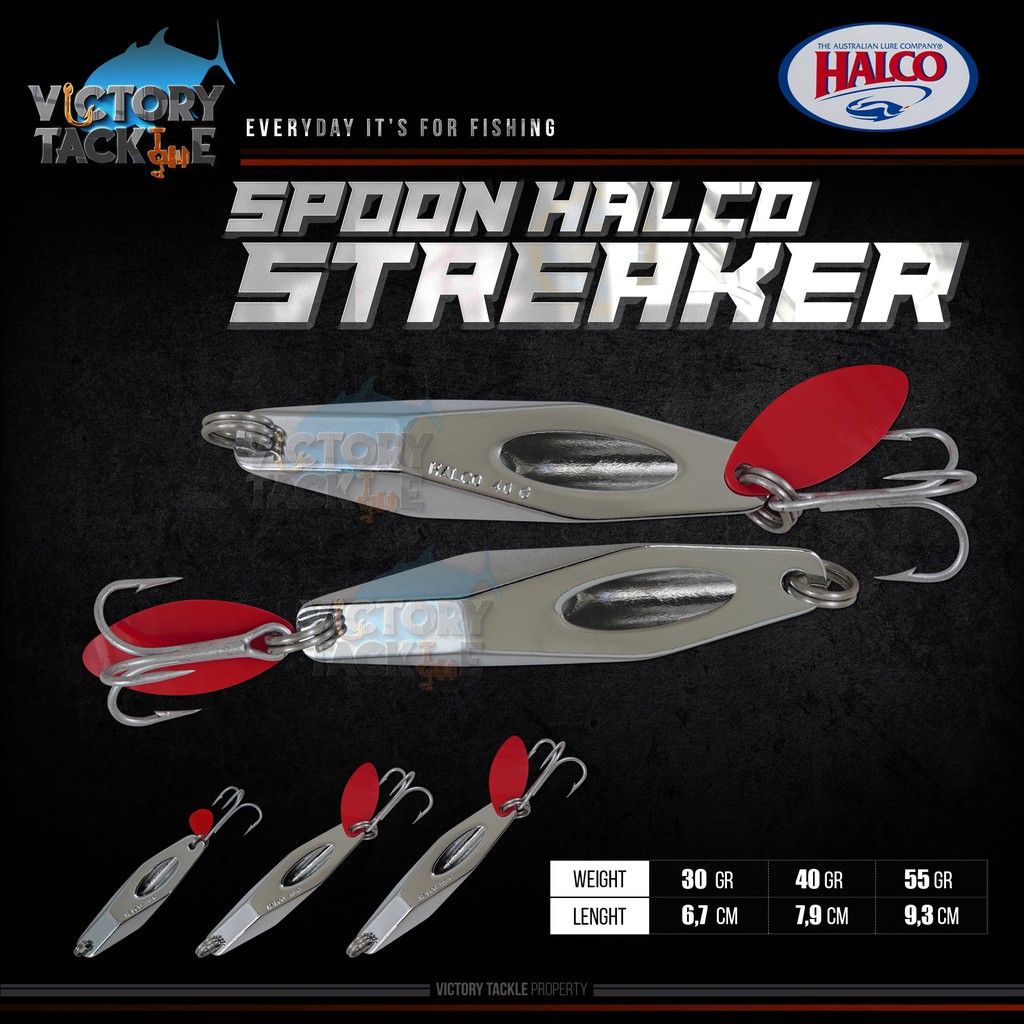 UMPAN PANCING SPOON CASTING LURE HALCO STREAKER