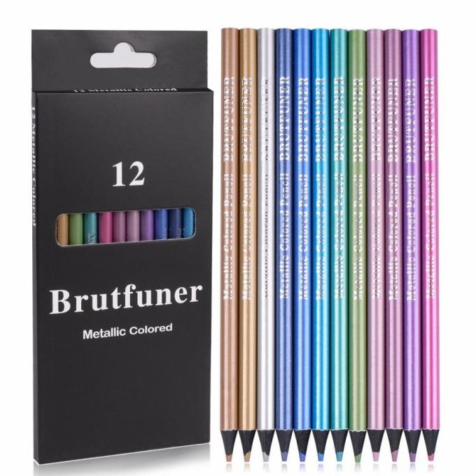 

Brutfuner Metallic Colored Pencils 12 Pcs