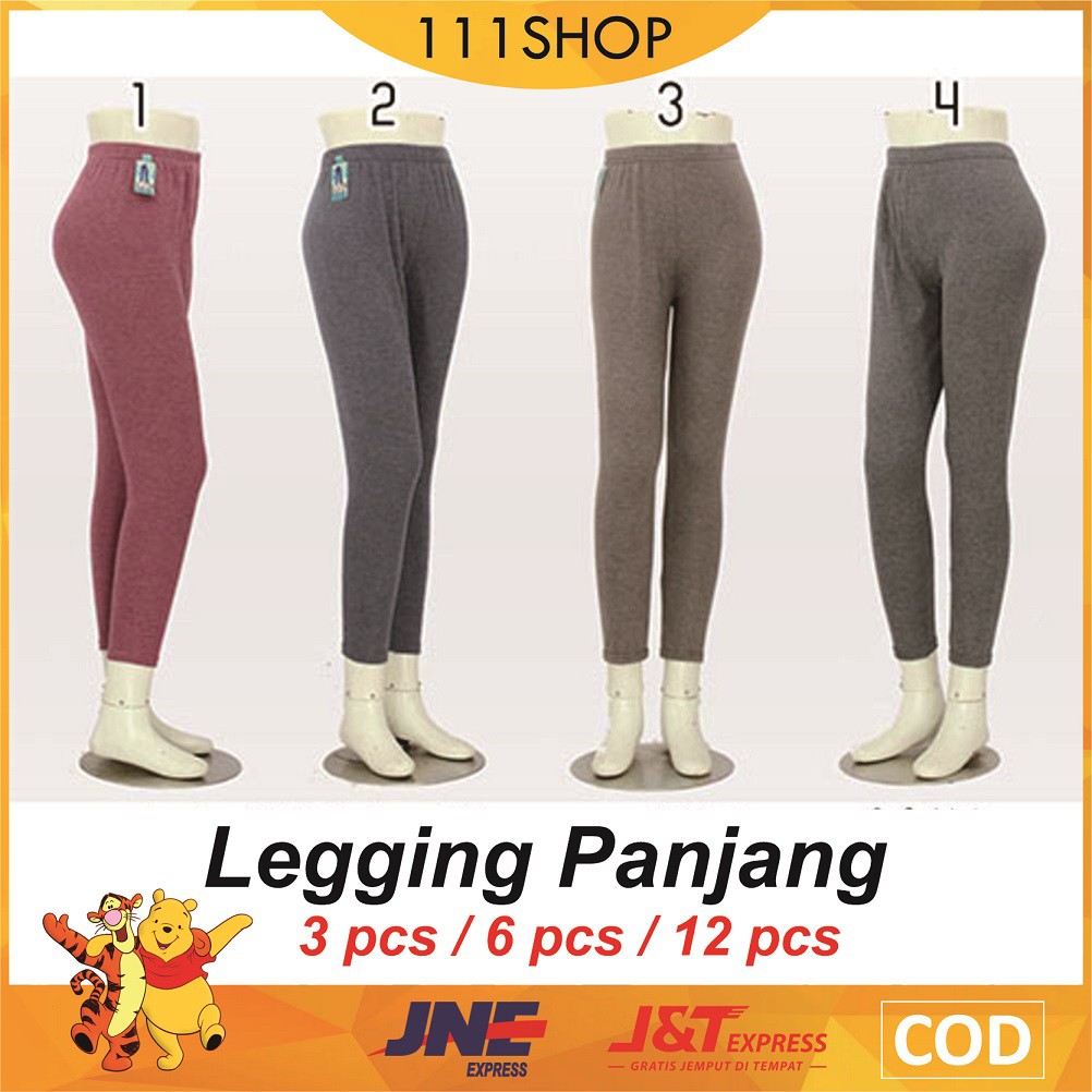 3 Pcs LEGING Legging Wanita Panjang Size Jumbo 3L 4L 5L