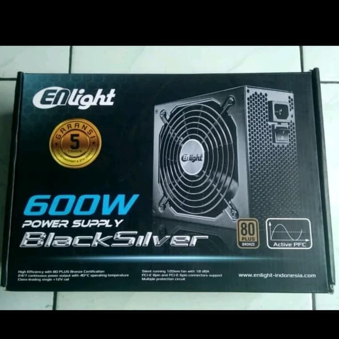 Power supply psu enlight 600 watt 80+bronze