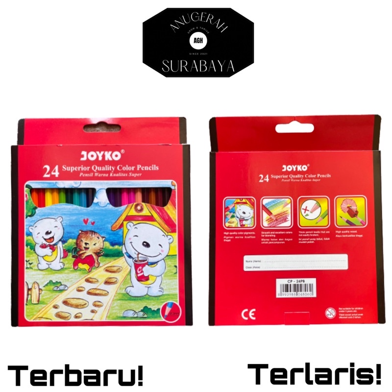 

Pensil Warna 24 Joyko / Pencils / Color / Ukuran Panjang / Anugerah