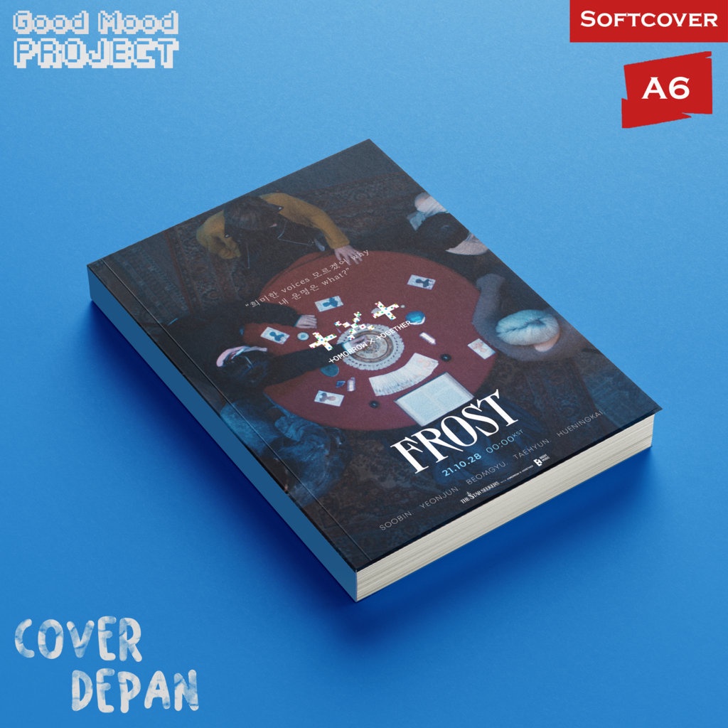 

Buku Tulis Catatan KPOP TXT Frost SHardcover A6 Notebook Agenda Planner Jurnal Notes