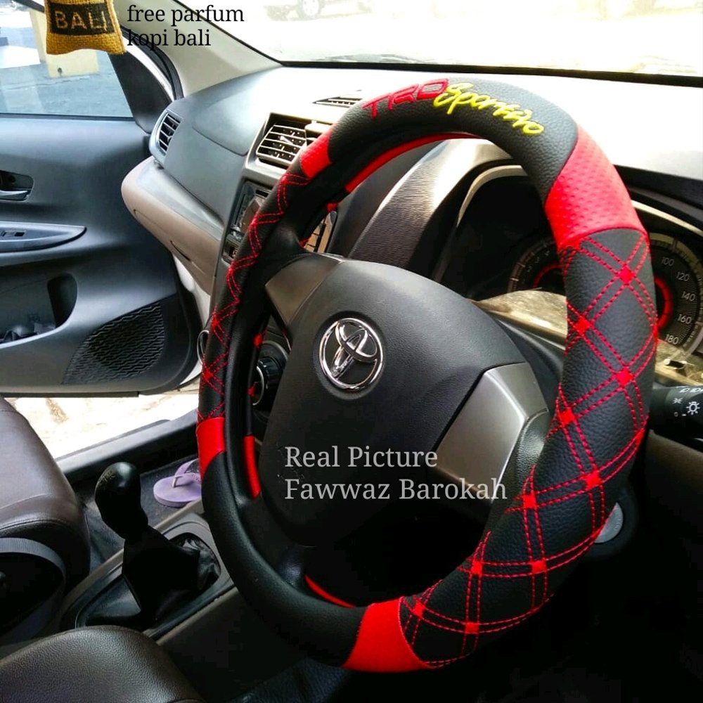 Cover Sarung Stir TRD SPORTIVO MOBIL TOYOTA AVANZA VELOZ CREAM