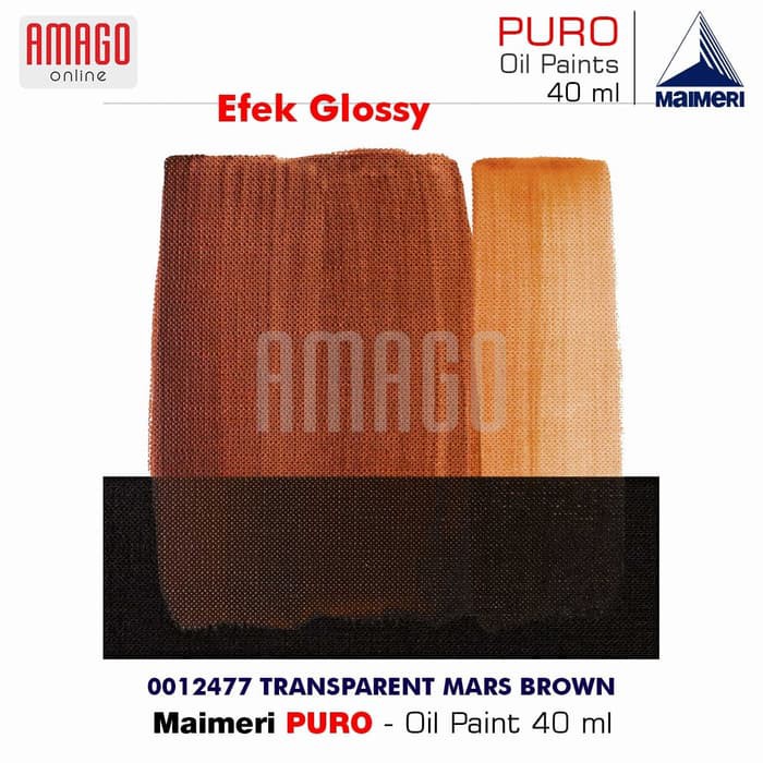 MAIMERI PURO - OIL PAINT - TRANSPARENT MARS BROWN - 40ML - M0012477