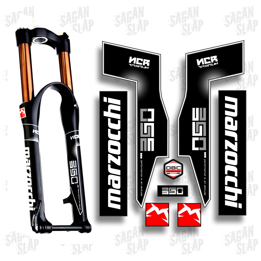 Stiker BOMBER Marzocchi 350 Decal Fork Mtb Downhill