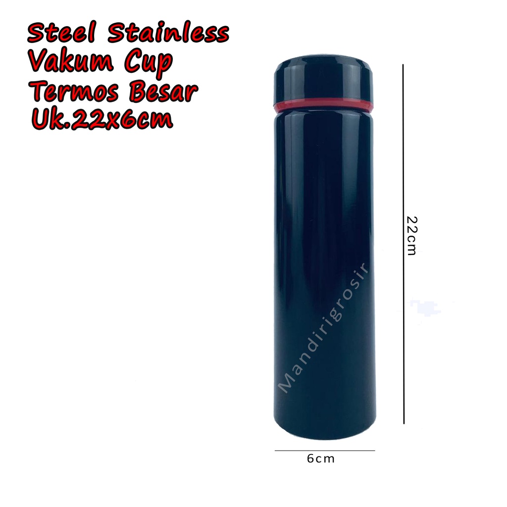 Termos Besar *Steel Stainless Vakum Cup * Termos Air Panas * Uk.22x6cm