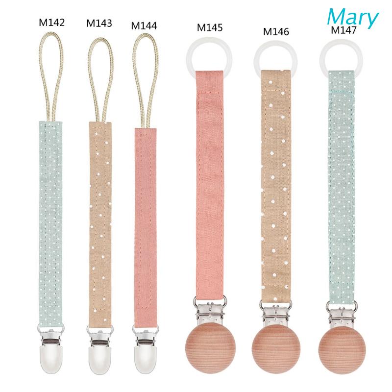 Mary Klip Holder Dot Empeng Bayi Bahan Katun Linen Untuk Hadiah Natal / Baby Shower