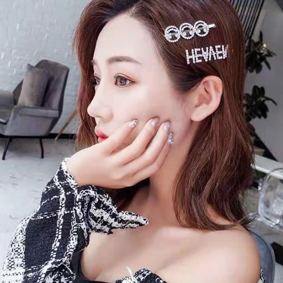 Hairpin Korean Rambut Huruf Model Elegan Aksesoris Clip Fashion/Logam jepit / jepitan rambut wanita