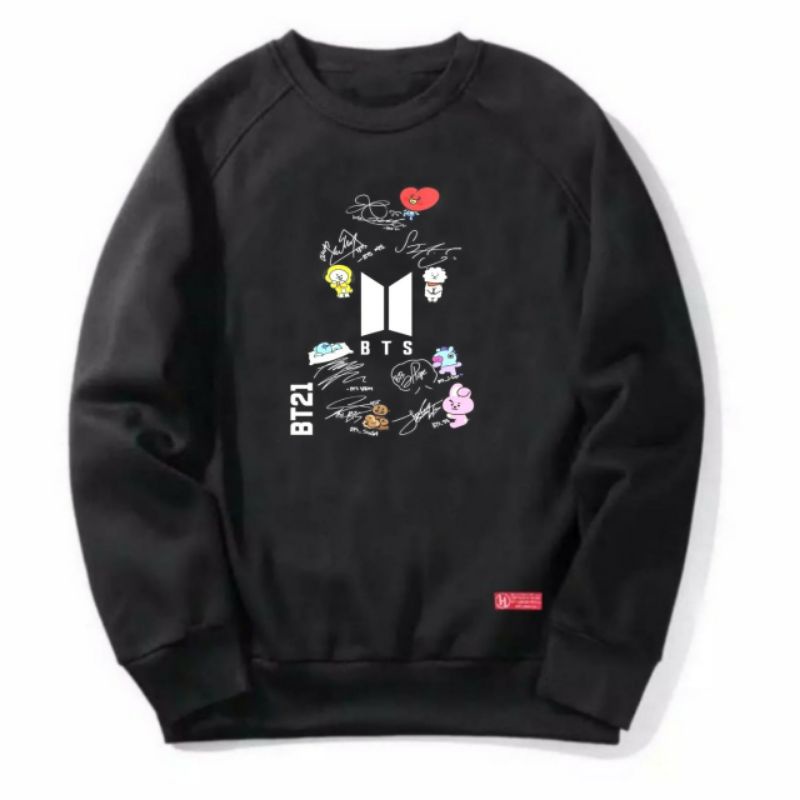 Sweater Pria Distro Original - Crewneck White Unisex Polo Bear Distro  - Crewneck Money talk-No.11