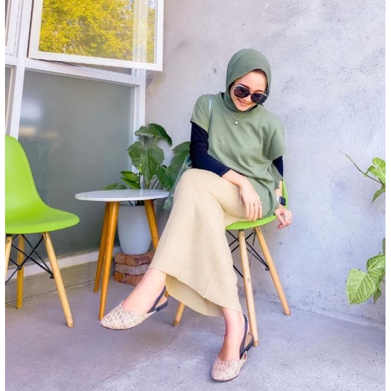 Rok Rajut Span / Rok Span Knit / Rok Panjang / Long Knit Skirt / Rok Wanita Kekinian / Celana Panjang Wanita-2