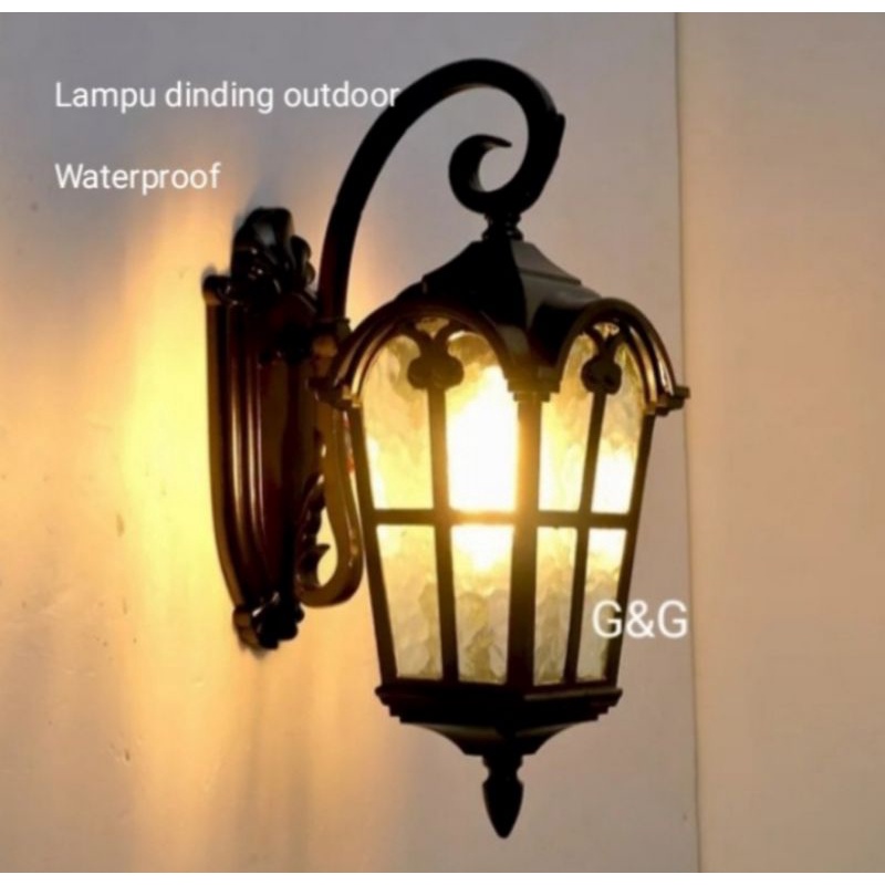 LAMPU DINDING OUTDOOR/LAMPU TEMPEL/LAMPU HIAS DINDING