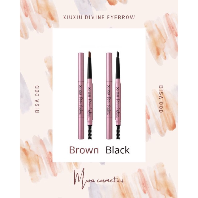 [BISA COD] Eyebrow xiuxiu/ Divine Eyebrow xiuxiu/ Pensil alis/ Cilla xiuxiu