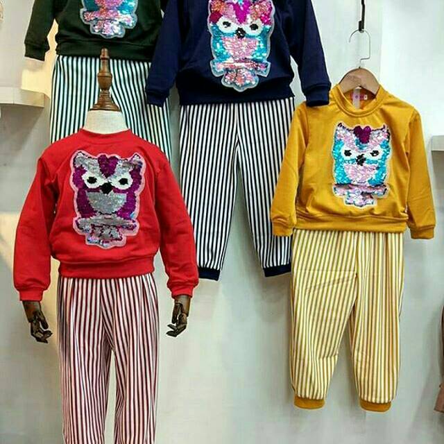 Set baju anak owl