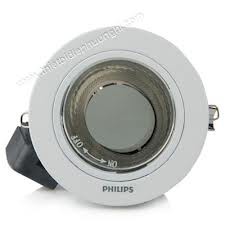 Lampu Downlight philips 13804 Glass recessed PUTIH | PHILIPS downlight kaca | DOWNLIGHT 4 INCHI