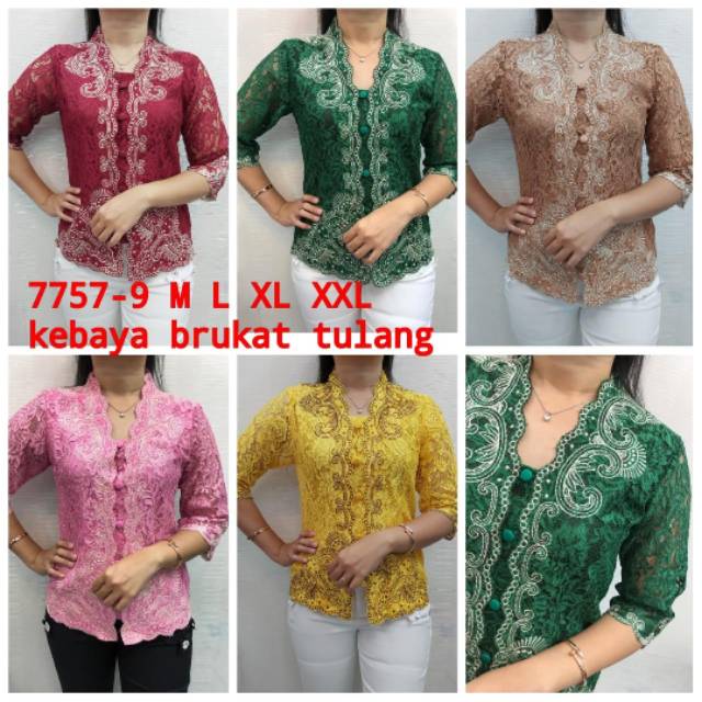 Blouse chibi full brokat kebaya