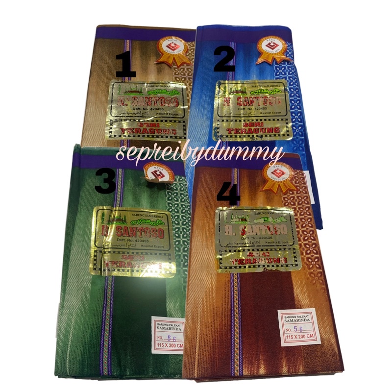 Sarung Palekat Samarinda 210 Tanggung Besar SD SMP merk H. Santoso seri Teraagung 115x200 cm